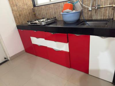 Kitchen Image of 825 Sq.ft 2 BHK Apartment / Flat for rent in MHADA Ajmera Colony, Pimpri Pune for Rs. 30000