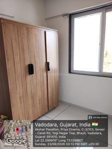Bedroom Image of 650 Sq.ft 2 BHK Apartment / Flat for rent in Pavilion Heights, Bhayli Vadodara for Rs. 18000