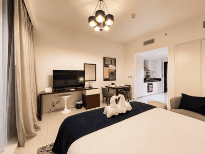 Living Room Image of 377 Sq.ft 1 RK Apartment / Flat for sale in Damac Avanti Tower, Business Bay Dubai for Rs. 20017885
