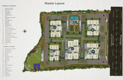Floor Plan Image of 1824 Sq.ft 3 BHK Apartment / Flat for sale in Candeur Crescent, Serilingampally Hyderabad for Rs. 16500000