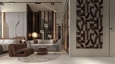 Hall Image of 710 Sq.ft 1 BHK Apartment / Flat for sale in Downtown Jabel Ali Dubai for Rs. 32178257