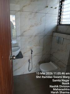 Bathroom Image of 1100 Sq.ft 2 BHK Apartment / Flat for rent in Kalpataru Nagar Nashik for Rs. 19000
