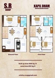 Image of 1100 Sq.ft 3 BHK Independent House for sale in Kaazi Sarai, Varanasi for Rs. 4620000