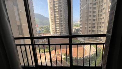 Balcony Image of 1190 Sq.ft 2 BHK Apartment / Flat for rent in Runwal Sanctuary, Mulund West Mumbai for Rs. 60000
