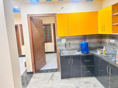 Kitchen Image of 1000 Sq.ft 3 BHK Builder Floor for rent in Shastripuram Agra for Rs. 15000