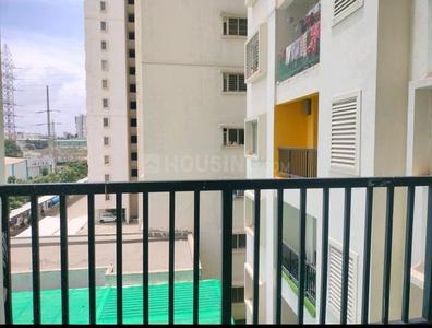 Balcony Image of 1230 Sq.ft 3 BHK Apartment / Flat for rent in Svamitva Emerald Square, Bommasandra Bengaluru for Rs. 42000