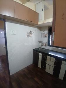 Kitchen Image of 550 Sq.ft 1 BHK Apartment / Flat for rent in Jai Jawan Building, Vashi Navi Mumbai for Rs. 28000