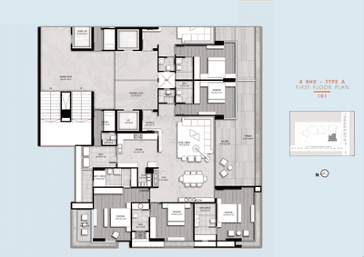 Image of 4646 Sq.ft 4 BHK Apartment / Flat for sale in Aaron Elinor 108, Thaltej, Ahmedabad for Rs. 44700000