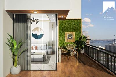 Balcony Image of 1850 Sq.ft 3 BHK Apartment / Flat for sale in Laxminagar Nagpur for Rs. 16500000