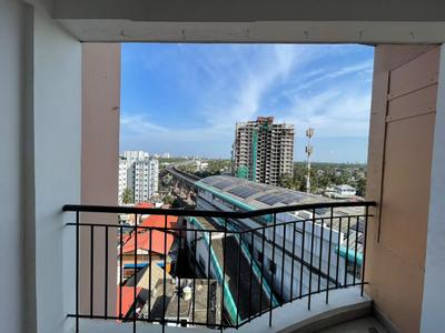 Balcony Image of 1650 Sq.ft 3 BHK Apartment / Flat for sale in Santhi Riverdale, Vyttila Kochi for Rs. 10500000