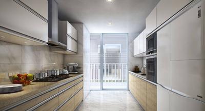 Kitchen Image of 2225 Sq.ft 3 BHK Apartment / Flat for rent in Conscient Hines Elevate, Sector 59 Gurgaon for Rs. 200000