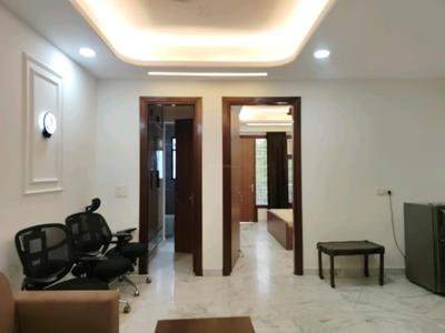 Living Room Image of 700 Sq.ft 1 BHK Builder Floor for rent in Sector 57 Gurgaon for Rs. 40000