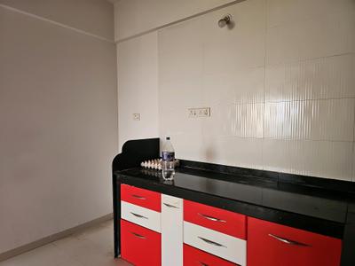 Kitchen Image of 600 Sq.ft 1 BHK Apartment / Flat for rent in Mainland Valencia, Wagholi Pune for Rs. 19500