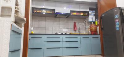 Kitchen Image of 700 Sq.ft 2 BHK Apartment / Flat for rent in Aawaass River Front, Randesan Gandhinagar for Rs. 19000
