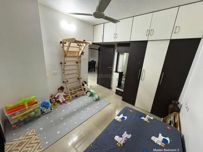 Bedroom Image of 1350 Sq.ft 3 BHK Apartment / Flat for rent in Kashish Park Tower, Dharamveer Nagar Thane for Rs. 70000