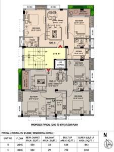 Image of 843 Sq.ft 3 BHK Apartment / Flat for sale in Ballygunge, Kolkata for Rs. 11800000