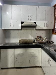 Kitchen Image of 1000 Sq.ft 3 BHK Builder Floor for rent in Sewak Park New Delhi for Rs. 22000