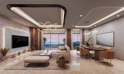 Hall Image of 3232 Sq.ft 4 BHK Apartment / Flat for sale in Purva Panorama, Thane West Thane for Rs. 65000000