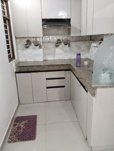 Kitchen Image of 810 Sq.ft 3 BHK Apartment / Flat for sale in Lord Krishna Apartment, Uttam Nagar New Delhi for Rs. 4000000