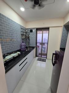 Kitchen Image of 750 Sq.ft 1 BHK Apartment / Flat for rent in Vasant Park, Kalyan West Kalyan for Rs. 17500