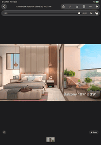 Bedroom Image of 1602 Sq.ft 3 BHK Apartment / Flat for sale in Magarpatta Nova Residency Wing A To B, Mundhwa Pune for Rs. 16700000