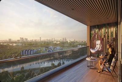 Balcony Image of 1150 Sq.ft 2 BHK Apartment / Flat for sale in Meridian, Balewadi Pune for Rs. 11970000