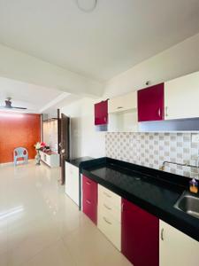 Kitchen Image of 1250 Sq.ft 3 BHK Duplex for rent in Gera World Of Joy, Upper Kharadi Pune for Rs. 62000