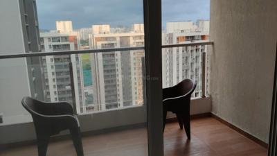 Balcony Image of 1150 Sq.ft 3 BHK Apartment / Flat for rent in Kolte Patil Little Earth, Kiwale Pune for Rs. 30000