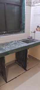 Kitchen Image of 430 Sq.ft 1 BHK Builder Floor for rent in Airoli Navi Mumbai for Rs. 16500