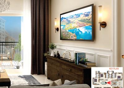 Hall Image of 2555 Sq.ft 4.5 BHK Apartment / Flat for sale in Prestige Waterford, Whitefield Bengaluru for Rs. 36500000