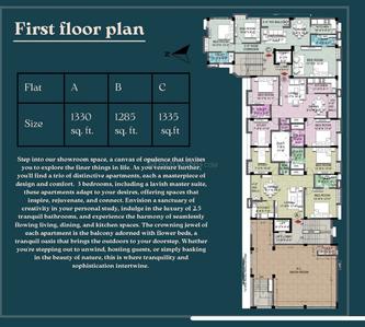 Image of 1335 Sq.ft 3 BHK Apartment / Flat for sale in Bhowanipore, Kolkata for Rs. 17000000