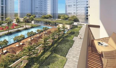 Image of 563 Sq.ft 2 BHK Apartment / Flat for sale in Runwal LandsEnd, Kolshet, Thane for Rs. 11800000
