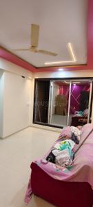 Bedroom Image of 650 Sq.ft 1 BHK Apartment / Flat for rent in Krishna Heights, Ghansoli Navi Mumbai for Rs. 45000