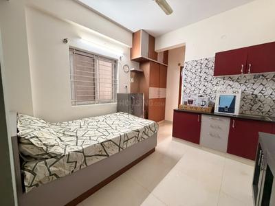 Bedroom Image of 450 Sq.ft 1 RK Apartment / Flat for rent in Marathahalli Bengaluru for Rs. 19000