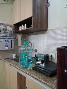 Kitchen Image of 425 Sq.ft 1 RK Apartment / Flat for rent in Supertech Eco Suites, Sector 137 Noida for Rs. 20500