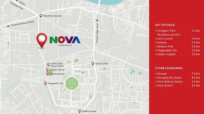 Image of 1179 Sq.ft 2 BHK Apartment / Flat for sale in Magarpatta Nova, Mundhwa, Pune for Rs. 11000000
