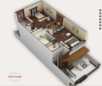 Image of 1288 Sq.ft Residential Plot / Land for sale in Vesu, Surat for Rs. 17300000