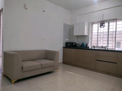 Living Room Image of 650 Sq.ft 1 BHK Apartment / Flat for rent in Hoodi Bengaluru for Rs. 28000