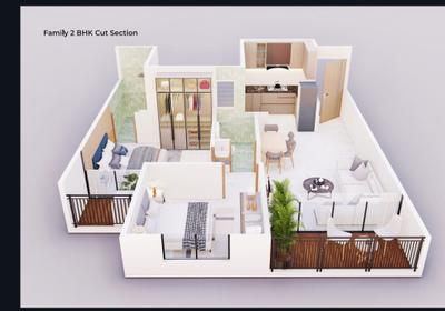 Image of 948 Sq.ft 2 BHK Apartment / Flat for sale in Santiago Skymont, Charholi Budruk, Pune for Rs. 5315658