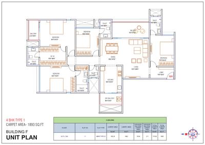 Image of 2200 Sq.ft 4 BHK Apartment / Flat for sale in WYCE Exclucity, Bavdhan, Pune for Rs. 23600000