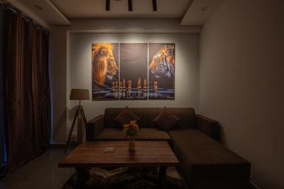 Hall Image of 550 Sq.ft 1 BHK Builder Floor for rent in Chhattarpur New Delhi for Rs. 27999