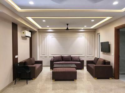Living Room Image of 1440 Sq.ft 2 BHK Builder Floor for rent in DLF Phase 4 Gurgaon for Rs. 75000