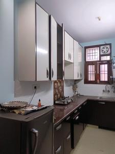 Kitchen Image of 380 Sq.ft 1 BHK Builder Floor for rent in Pitampura New Delhi for Rs. 19000