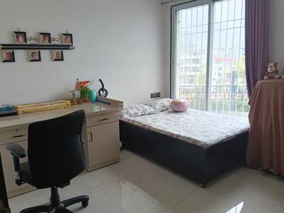 Bedroom Image of 1230 Sq.ft 3 BHK Apartment / Flat for rent in Unique K Ville Phase III, Kiwale Pune for Rs. 38000