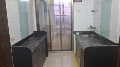 Kitchen Image of 450 Sq.ft 1 BHK Apartment / Flat for rent in Ram Nagar Shanti Garden Sector 5 Bldg 9, Mira Road East Mira Bhayandar for Rs. 22000