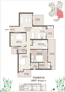 Image of 2350 Sq.ft 4 BHK Apartment / Flat for sale in Raj Nagar Extension, Ghaziabad for Rs. 17366500