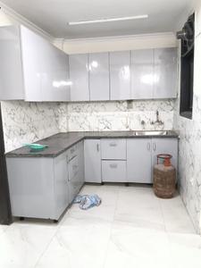 Kitchen Image of 1150 Sq.ft 3 BHK Builder Floor for rent in Khirki Extension New Delhi for Rs. 37000