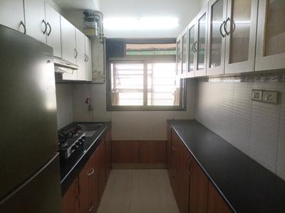 Kitchen Image of 424 Sq.ft 1 BHK Apartment / Flat for rent in Ajmera Bhakti Park, Wadala East Mumbai for Rs. 40000