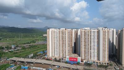 Balcony Image of 1100 Sq.ft 3 BHK Apartment / Flat for rent in Sunteck Maxx World, Naigaon East Naigaon for Rs. 21000
