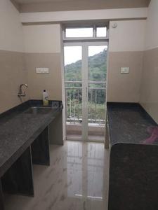 Kitchen Image of 695 Sq.ft 1 BHK Apartment / Flat for rent in Bharat Ecovistas, Shilphata Thane for Rs. 17000